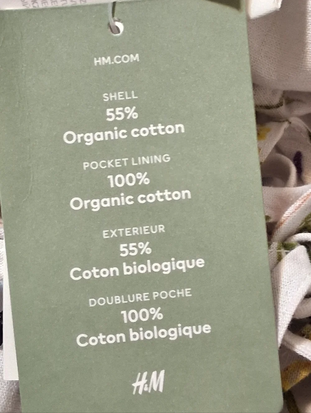 H&M Wildflower Meadow Collection Floral Linen/Organic Cotton‎ Blend Romper SzM